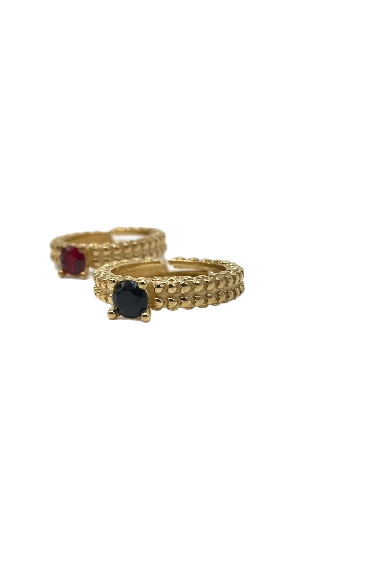 Anello solitario con zirconi