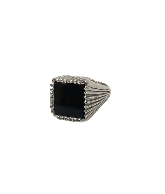Anello onice quadrato